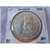 Image 2 : 1958 CANADIAN SILVER DOLLAR BC CENTENNIAL DEATH DOLLAR .800 SILVER