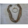 Image 2 : LOT OF BANGLES AND NECKLACES