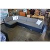 Image 8 : BRAND NEW OUTDOOR LONG SOFA W/ ARMLESS CHAIR, COFFEE TABLE, AND 3 PILLOWS, FOREST GREEN CUSHIONS - R