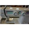 Image 8 : WHITE ROLLING SEWING CABINET W/ JEROME SEWING MACHINE MODEL RX-185