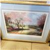 Image 2 : 2 FRAMED PICTURES - "MORNING DOGWOOD" BY THOMAS KINKADE AND SUMAS LAKE BY HUIBERT VAN DRIMMELEN