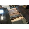 Image 8 : BLACK DINING TABLE AND 6 CHAIRS AND JACK KNIFE LEAF