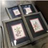 Image 1 : 4 FRAMED FLOWER PRINTS