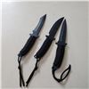 Image 2 : 3 NEW STAINLESS HANDLE WRAP THROWING KNIVES