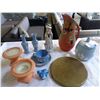 Image 1 : WEDGEWOOD TEACUP AND SAUCER, WEDGEWOOD LOOK ALIKE PIECES, AND ENGLISH PITCHER