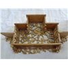Image 2 : 2 WOODEN CARVED KNICKKNACK SHELVES AND INCENSE HOLDER