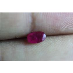 Natural Kashmir Ruby 0.445 Carats - no Treatment