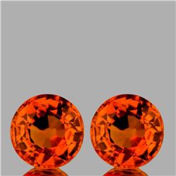 Natural Intense Orange Sapphire Pair [VVS]