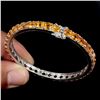 Image 3 : Natural Round Cut 5mm Top Rich Yellow Citrine Bangle