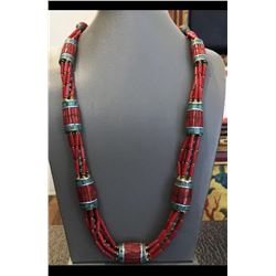 Tibet Natural Stone Tribal Queen Royal Necklace