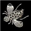 Image 2 : Natural Citrine Peridot Rhodolite Garnet Bee Brooch