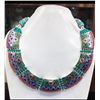 Image 1 : Tibet Hand Made Turquoise, Coral, Lapis Lazuli Necklace