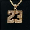 Image 2 : AWESOME 14 Kt. GOLD PLATED MICHAEL JORDAN PENDANT