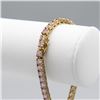 Image 2 : SPARKLING 12.8 CT PINK DIAMOND TENNIS BRACELET