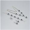 Image 2 : Lovely 4 Piece Blue Sapphire Jewelry Set