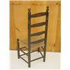 Image 2 : 18TH CENT. LADDERBACK SIDE CHAIR IN BLA