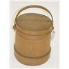 Image 2 : 19TH CENT. BANDED WOODEN FIRKIN W/ BAIL