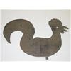 Image 1 : 19TH CENT. FOLK ART CUT TIN ROOSTER TEM