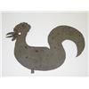 Image 2 : 19TH CENT. FOLK ART CUT TIN ROOSTER TEM