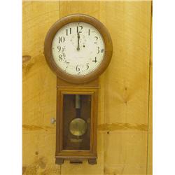 37 SETH THOMAS OAK CASED REGULATOR WAL