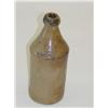 Image 1 : 9 1/2 STONEWARE BOTTLE W/ COBALT RING 