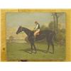 Image 1 : 19TH CENT. OIL ON CANVAS OF JOCKEY ON H
