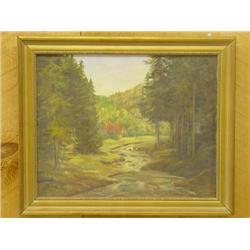 EARLY 20TH CENT. OIL ON CANVAS OF FORES