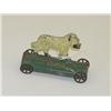 Image 1 : 4 1/2 19TH CENT. PAINTED WHITE TIN DOG