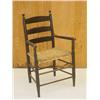 Image 1 : 18TH CENT. LADDERBACK ARM CHAIR W/ SHAP