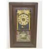 Image 1 : EMPIRE MAHOGANY OGEE SHELF CLOCK W/ REV
