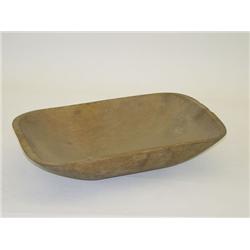 19 1/4 19TH CENT. WOODEN TRENCHER W/ T