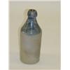 Image 1 : 9 1/2 STONEWARE BOTTLE W/ COBALT DECOR