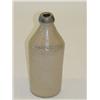 Image 1 : 9 1/2 STONEWARE BOTTLE W/ COBALT RING 