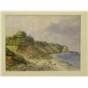 Image 2 : 19TH CENT. WATERCOLOR BEACH LANDSCAPE T