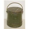 Image 1 : 19TH CENT. PAINTED WOODEN BANDED FIRKIN