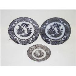 LOT (3) MULBERRY PLATES: (1) 7 VINCENN