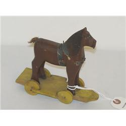 EARLY 20TH CENT. PAINTED & CARVED WOODE