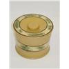 Image 1 : 5 1/2 LIDDED YELLOW WARE CANISTER W/ W