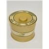 Image 2 : 5 1/2 LIDDED YELLOW WARE CANISTER W/ W