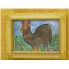 Image 1 : 20TH CENT. FOLKY WATERCOLOR OF ROOSTER 