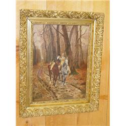 LATE 19TH-EARLY 20TH CENT. OIL ON CANVA