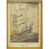 Image 2 : COLORED ENGRAVINGS OF SAILING SHIP TITL