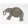 Image 1 : PAINTED CAST IRON ELEPHANT ASHTRAY (CIR