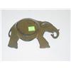 Image 2 : PAINTED CAST IRON ELEPHANT ASHTRAY (CIR