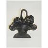 Image 2 : PAINTED CAST IRON BASKET OF FLOWERS DOO