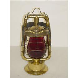 DIETZ BRASS FIRE KING LANTERN W/ SLIDE 