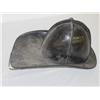 Image 2 : EARLY 4 COMB BLACK LEATHER HELMET-NO FI
