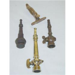 LOT (3) SMALL BRASS FIRE NOZZLES TOGETH