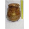 Image 19 : Tall Lidded Curly Koa Wood Bowl, Artist Robert W. Butts, Approx. 12" Dia, 14" Tall