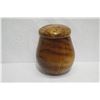 Image 3 : Tall Lidded Curly Koa Wood Bowl, Artist Robert W. Butts, Approx. 12" Dia, 14" Tall